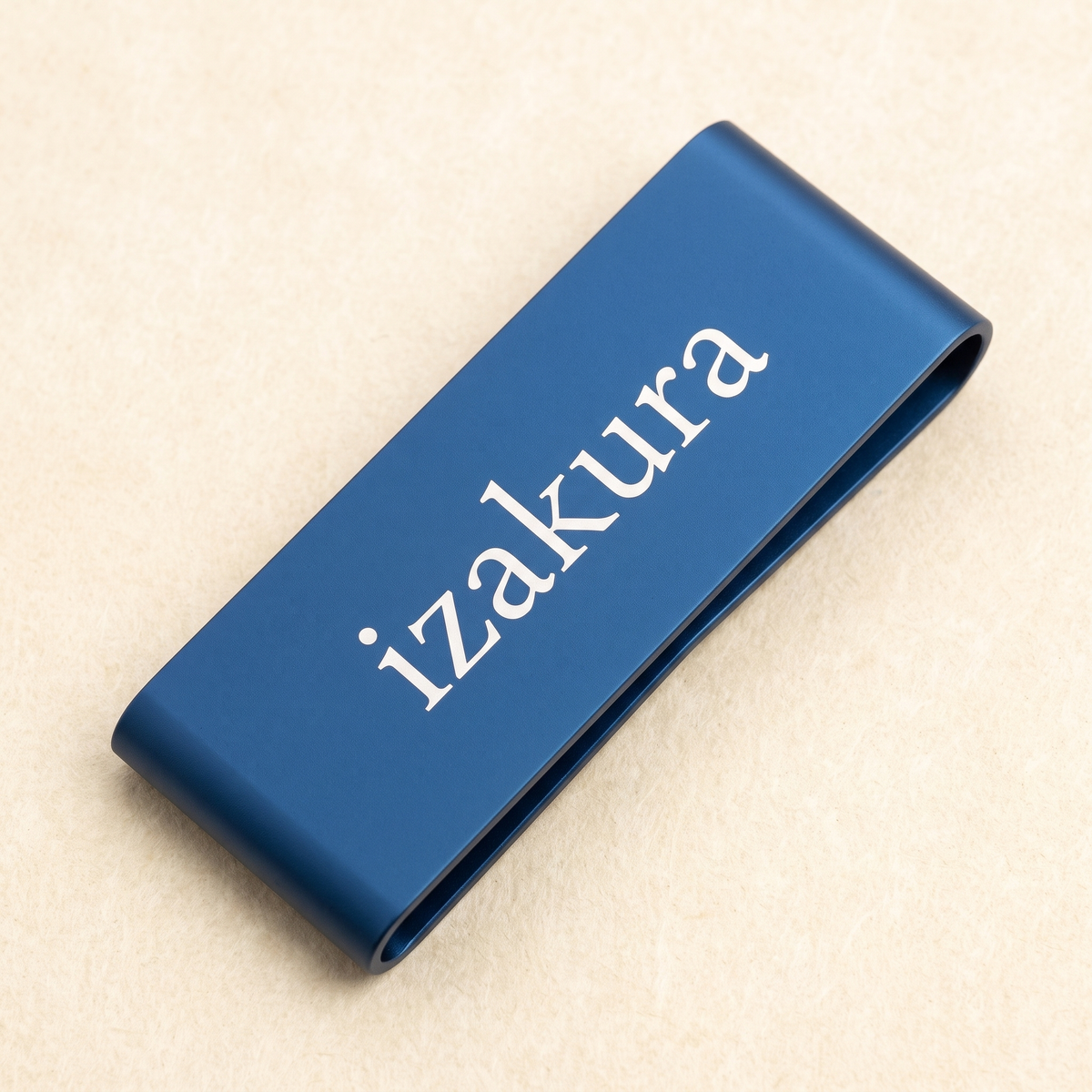 IZAKURA Money Clip blue