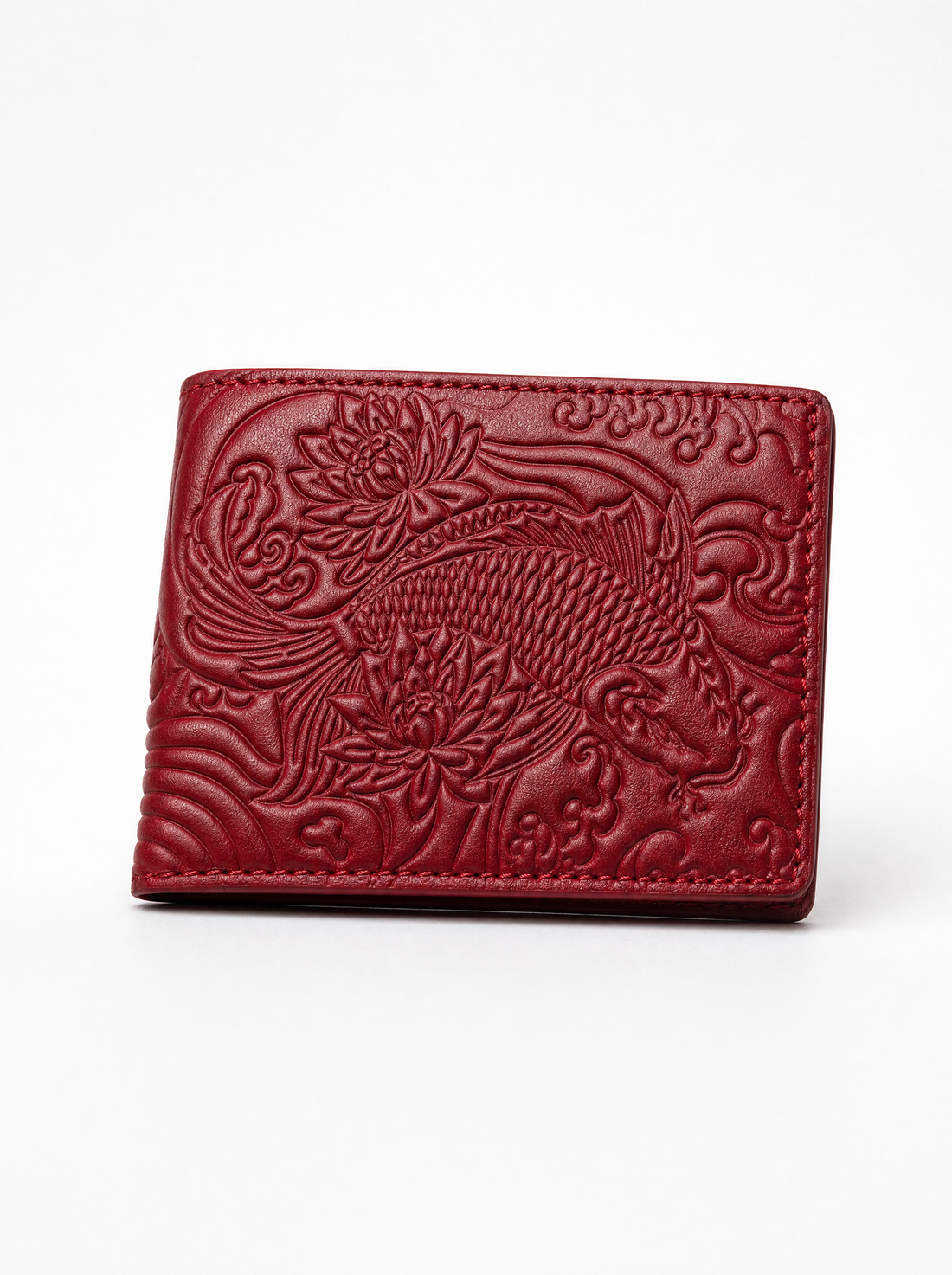 IZAKURA Bifold Wallet — Cherry Red