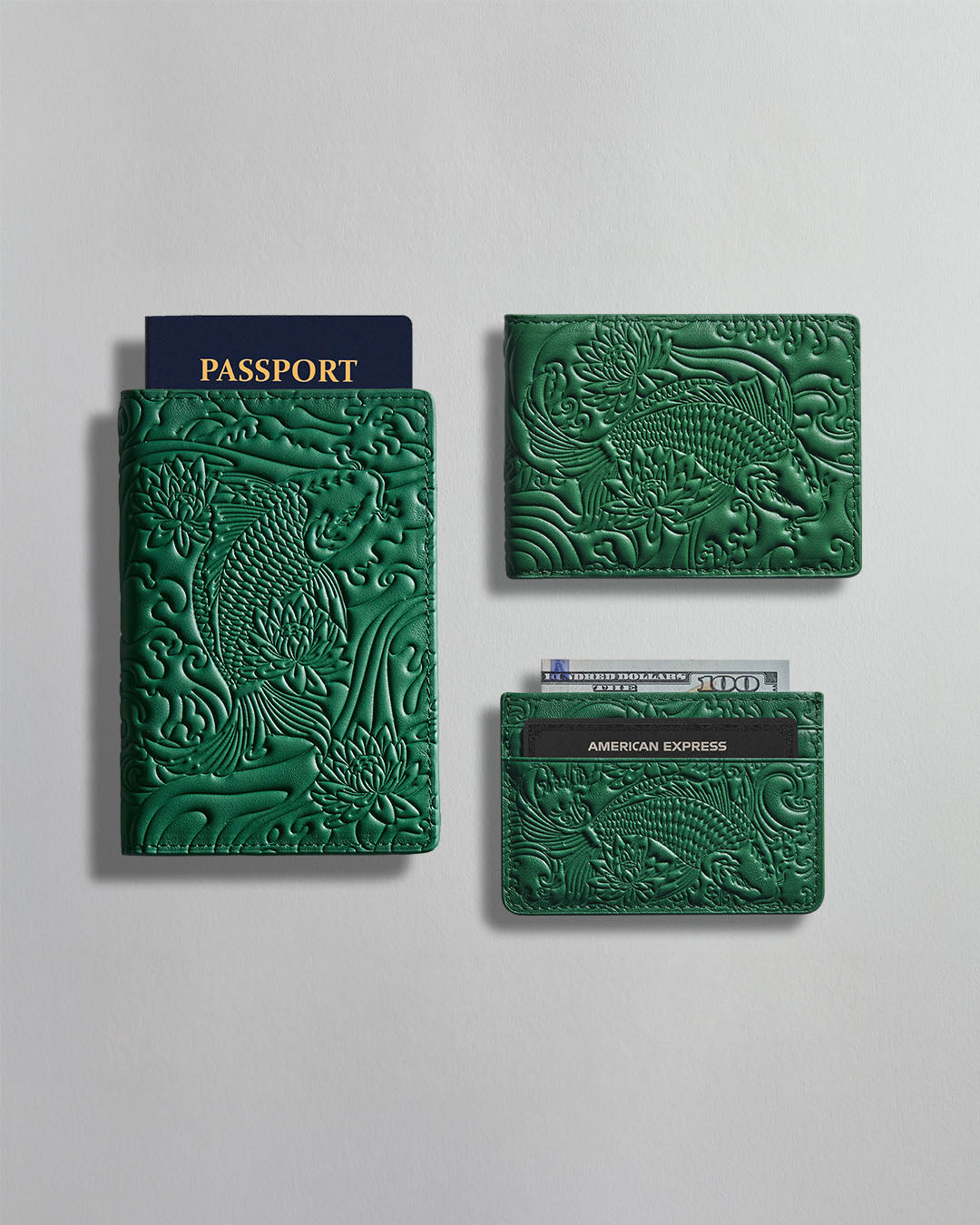 IZAKURA Card Holder emerald