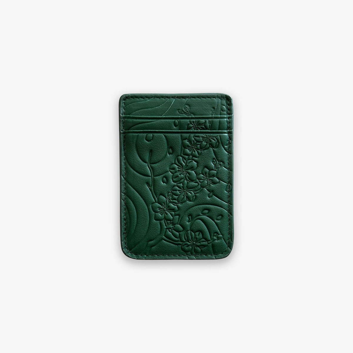 IZAKURA MagSafe Card Holder Emerald Green