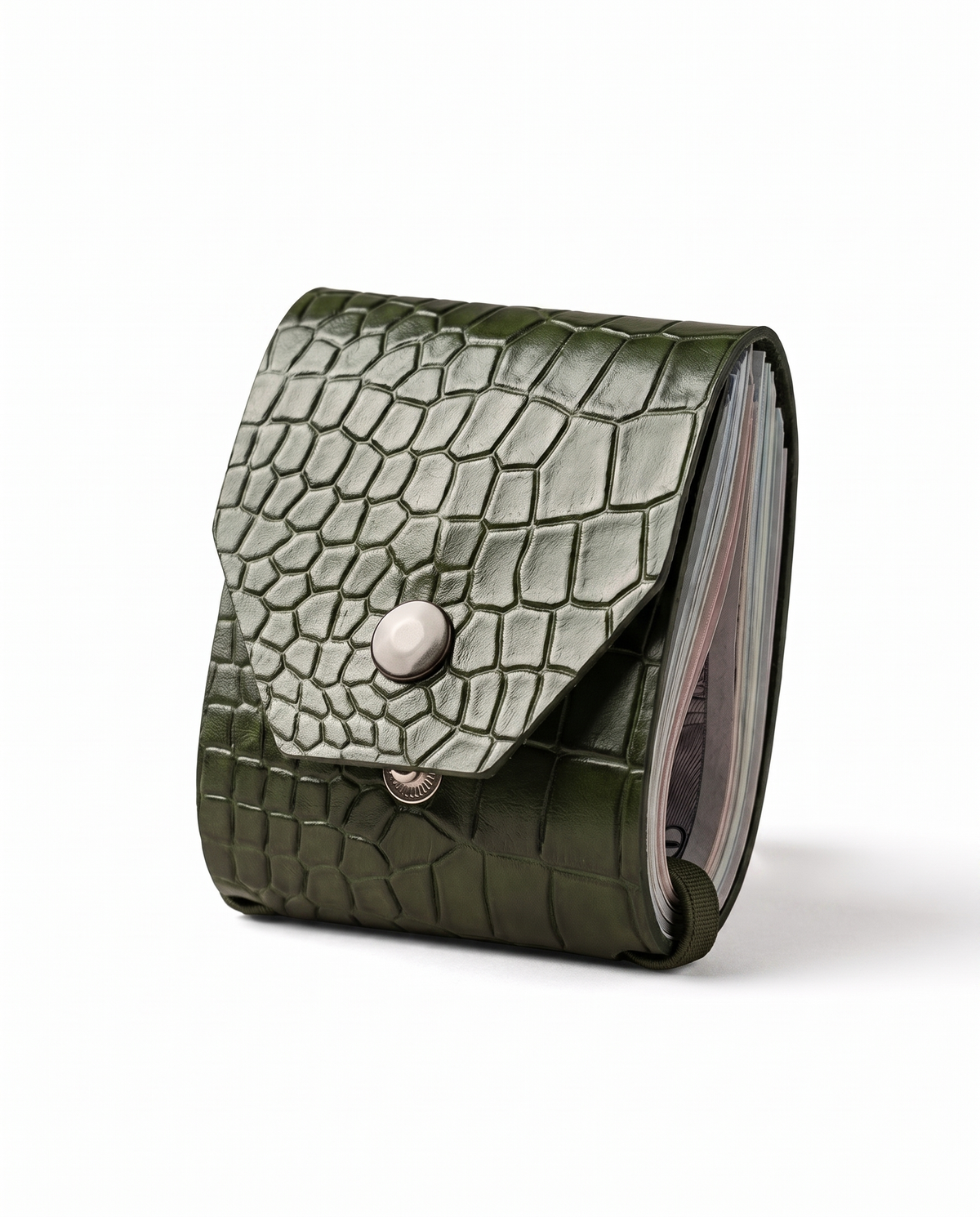 IZAKURA Tatsu Money-Clip Wallet Emerald Green
