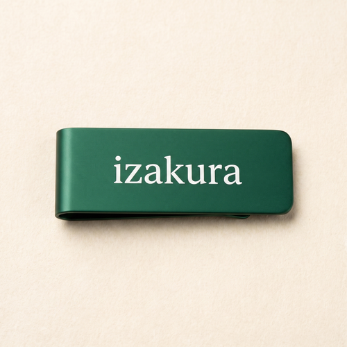 IZAKURA Money Clip green