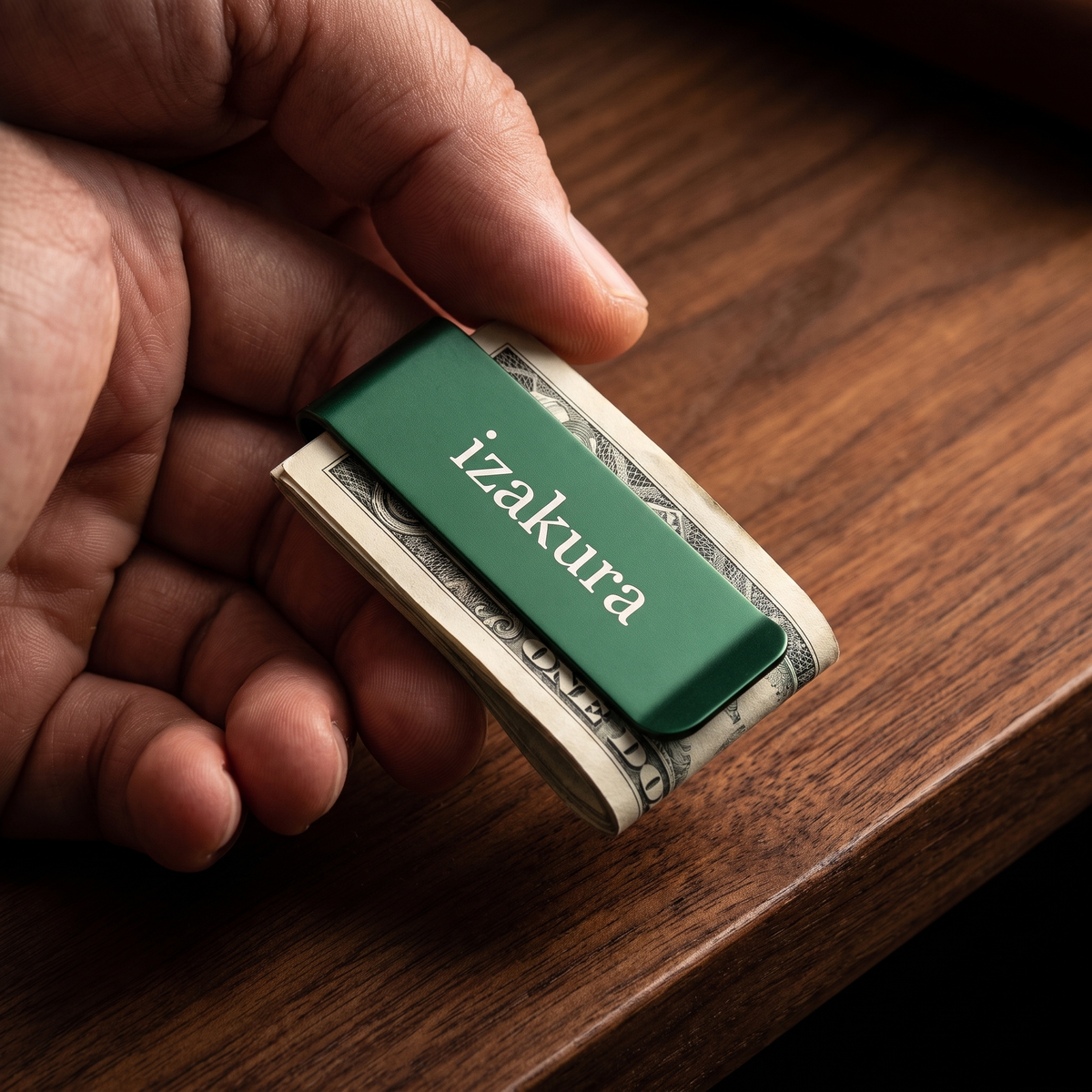 IZAKURA Money Clip green